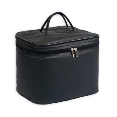 Imagem de Bolsa Frasqueira Térmica Impermeável Premium, Conservação Quente e Fria, Alças Resistentes, Ideal para Alimentos e Bebidas (Preto, 15 Litros)