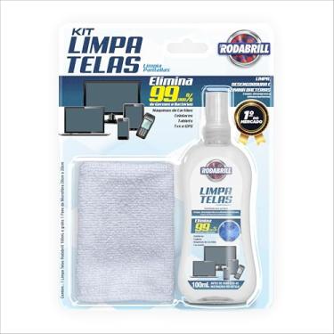 Imagem de Kit Limpador para Telas de Celular, TV, Computador e Lentes de Vidro, 100ml