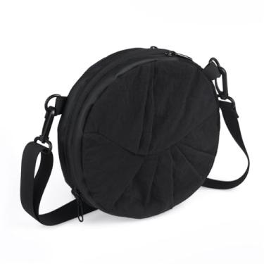 Imagem de Mochila transversal de ombro único dobrável com 20L grande capacidade esportiva para academia treinamento natação e lazer adequada homens mulheres esportes