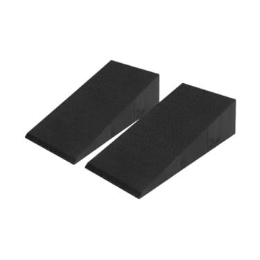 Imagem de menolana 2x de cunha para agachamento, rampa para agachamento, elevação do calcanhar, prancha portátil para alongamento da panturrilha, prancha inclinada