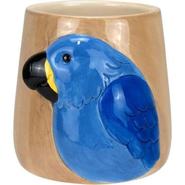 Imagem de Cachepô Vaso Decorativo Home&co Cerâmica 12x12x12cm Azul