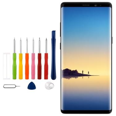 Imagem de [com moldura] Conjunto digitalizador de tela sensível ao toque TFT LCD Vvsialeek para Galaxy Note 8 SM-N950F SM-N950U com kit de ferramentas de reparo técnico - sem função de impressão digital