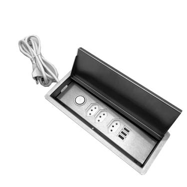 Imagem de Porta-Tomadas 3 Tomadas 10am + 3 Entradas para USB Cozix