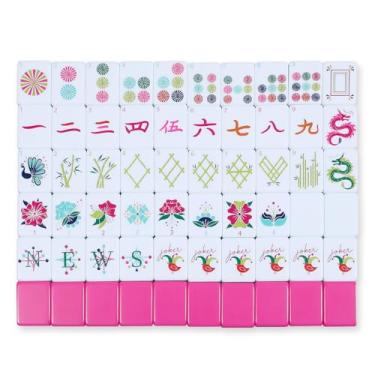 Imagem de Arrowbash American Mahjong Tile Set, 160 Pcs 1.2 Inch Hand Carved Mahjong Tiles for Family Night, Ma Jiang Lovers