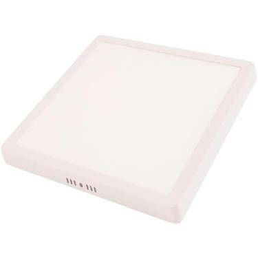 Imagem de Plafon LED Tramontina Quadrado Sobrepor 18W 3000K Luz Amarela