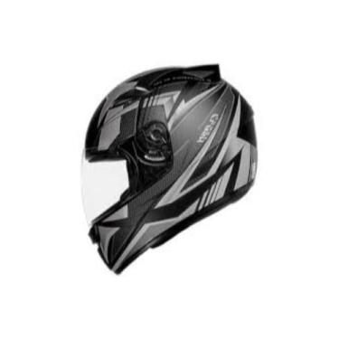 Imagem de Capacete Ebf New Spark Flash Preto Fosco e Prata, 60