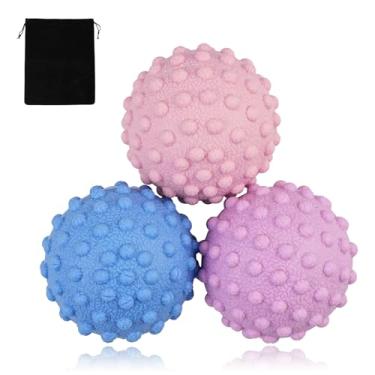 Imagem de WOVTE Conjunto de bolas de lacrosse de massagem para músculos doloridos, ombros, pescoço, costas, pé, corpo, tecido profundo, ponto de gatilho, nós musculares, ioga e liberação miofascial