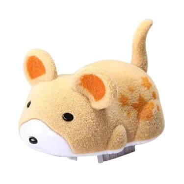 Imagem de Fxzqgnh Brinquedo Elétrico em Forma de Hamster Que Emite Som, Brinquedo para Animais de Estimação, Presente Divertido E Realista para Gatos Domésticos Adultos, Amarelo