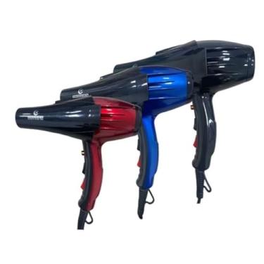 Imagem de Secador de Cabelo Profissional 6000W de Potência 3 Níveis com Íons Negativos | Super Potente, Seca Rápido e Reduz Frizz | 110V | Cor Preto