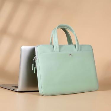 Imagem de Seanai Bolsa de tecido Oxford para laptop de 13 a 13,6 polegadas para MacBook Air 13/Pro M4 A3240 M3 A3113 M2 A2681 M1 A2337 A2179 A1932 A2338, HP Acer Dell ASUS, pelúcia Bolsa de forro para