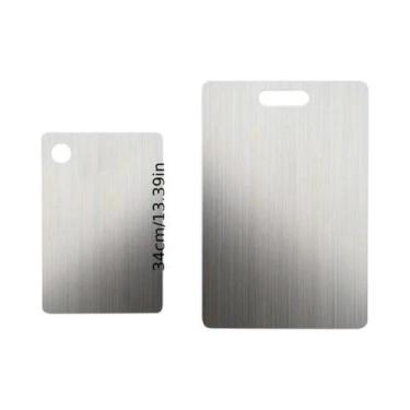 Imagem de Conjunto De Tábuas De Corte De Aço Inoxidável Antiderrapante De Alta R