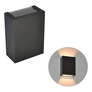 Imagem de Arandela Alumínio 2 Focos Externa Interna + Lâmpada 5W 3000K