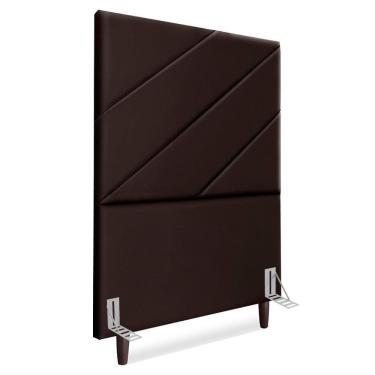 Imagem de Cabeceira Solteiro 90 cm Com Frame Cristal Corino Artte