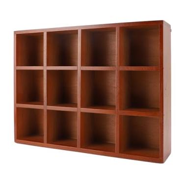 Imagem de GLOGLOW Organizador de Mesa de Madeira, 12 Compartimentos Classificador Multifuncional Com Bordas Brilhantes, para Armazenamento de Material Escolar Em Casa e Escritório