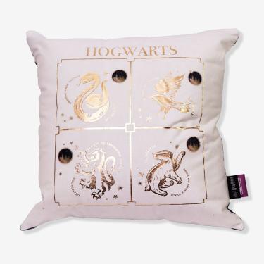 Imagem de Almofada 40x40 Hogwarts Casas Douradas – Harry Potter