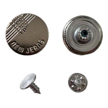 Imagem de 10un Botão Calça Jeans 17mm Fixo Fechado Jaqueta Bermuda - Sem Marca, 