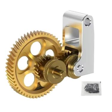 Imagem de Kit de engrenagens extrusoras totalmente metálicas, compatível com impressoras 3D Bambu Lab P1P P1S X1C X1 - Peças de reposição para upgrade em aço endurecido com nano revestimento DLC.(1PCS)