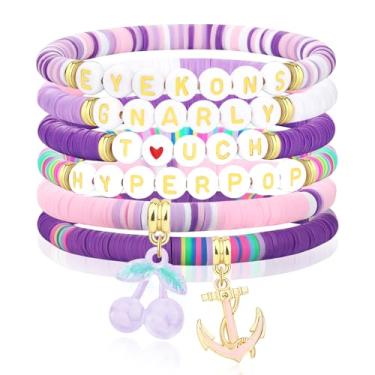 Imagem de IDesign Pulseiras Hyperpop Merch Inspiradas em turnê EyeKons Presentes de Natal Festa de Aniversário Amizade Bff Fãs Decoração de Concertos Roupas