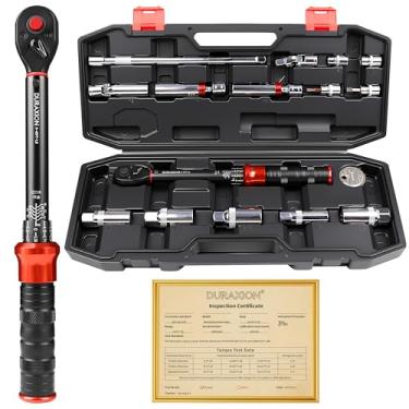 Imagem de 16 chaves de torque de 3/20.3 cm com conjunto de soquetes de vela de ignição magnética, ± 3% de precisão de chaves de torque de direção dupla com escalas de alcance duplo de 72 dentes com pé.Lbs e Nm