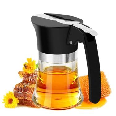 Imagem de Dispensador de xarope de 100 ml, pote de mel de aço inoxidável, fácil de usar para xarope de chocolate, manteiga de amendoim, xarope de bordo, caramelo