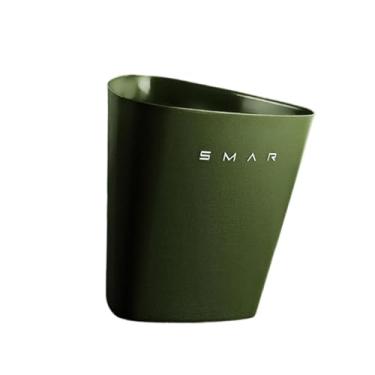 Imagem de Bothyi Lixeira moderna, leve e para uso doméstico, ideal para quarto, sala de estar, banheiro, escritório e dormitório, Verde