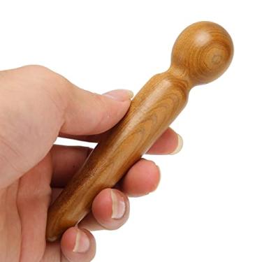 Imagem de Generic Ferramenta Tradicional de Terapia de Saúde de Madeira, Vara de Massagem Pequena e Portátil para Viagens, Ponto de Acupuntura, Prensagem de Madeira de Incenso