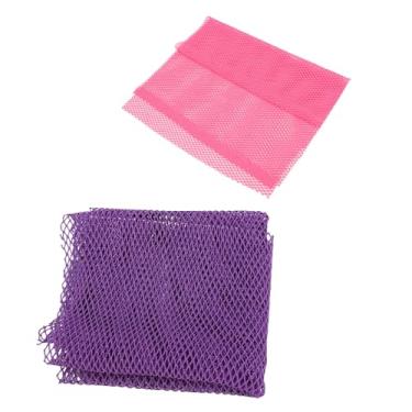 Imagem de Yinhing 2 Peças de Rede Africana de Nylon para Limpeza Profunda, Lavagem de Banho, Tecidos de Malha Esfoliantes para Pele Morta para Uma Secagem Rápida Renovada e Esfoliação Suave para Tipos de Pele para Spa e Uso Doméstico