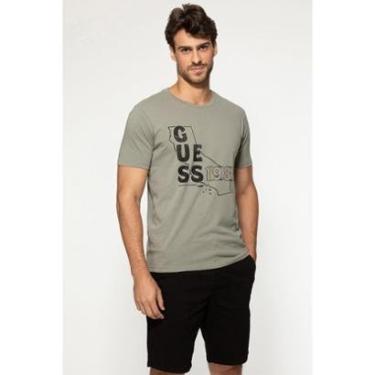 Imagem de Camiseta Mapa Califórnia 1981 Verde-Masculino