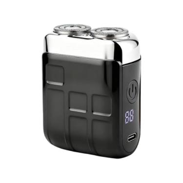 Imagem de Máquinas De Barbear Elétricas Para Homens - Portátil Sem Fio Recarregável com Duplo Corte e Display LED | Aparelho De Barbear Elétrico Facial Para Homens - Para Barba Queixo Viagem Escola