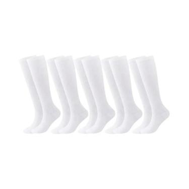 Imagem de Meias Esportivas De Compressão Unissex 5 Pares Para Futebol, Basquete,