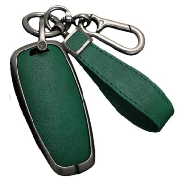Imagem de Capa para chave de carro compatível com Hyundai Tucson 2021 / Solaris / Sonata Hybrid / NEXO / NX4 / Santafe Dn8 2020 Suporte de acessórios automotivos(Green B)