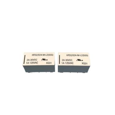Imagem de Relay HFD2-024-M-L2 (555) HFD2-024-M-L2 Dual Coil Magnetic Holding Relay 1A 125VAC 1Pcs