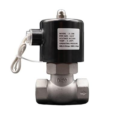 Imagem de Válvula solenoide resistente a altas pressões e temperaturas extremas 1/10.2 cm 3/20.3 cm 1/5.1 cm Válvula de vapor de aço inoxidável 304 AC220V DC24V Resistência a altas temperaturas e alta pressão