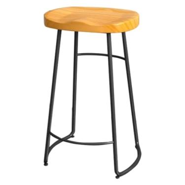 Imagem de WYNSJDBB Cadeira de bar moderna e simples banqueta de bar com perna de metal, banco de bar industrial frente única, design antiderrapante, banquinho de altura do balcão (75 cm)