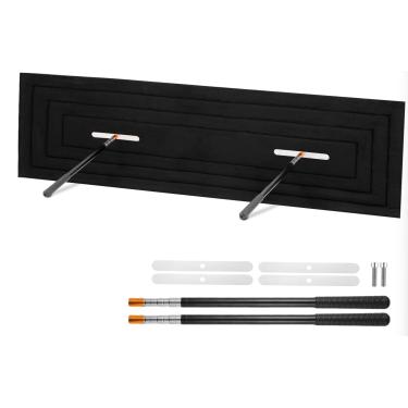 Imagem de avvkfcmn Plugue de chaminé para chaminé retangular de 38 cm x 114 cm, tampa de calado de lareira, amortecedor de chaminé de economia de energia, bloqueia odores e detritos