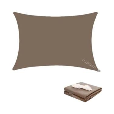 Imagem de Toldo Retangular Impermeável Para Exterior, Sombra Solar Para Jardim, 