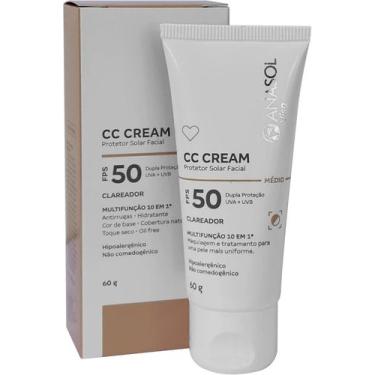 Imagem de Protetor Solar Facial CC Cream FPS 50 Cor Média - Anasol