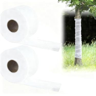 Imagem de YDJIANCAI 2 rolos de envoltório de árvore para proteção de inverno, protetor de tronco respirável e bandagem anticongelante para casca danificada, mantém plantas, mudas e árvores frutíferas quentes e