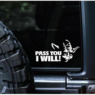 Imagem de Sunset Graphics & Decals Pass You I Will Decalque Vinil Carro Adesivo Engraçado | Carros Caminhões Vans Paredes Laptop | Branco | 6,5 polegadas | SGD000411