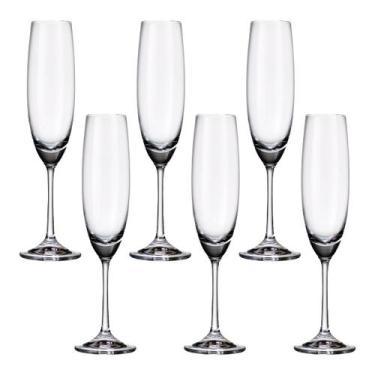 Imagem de Taça De Cristal Bohemia Para Champanhe 250 ml Milvus 6 Peças - Bohemia