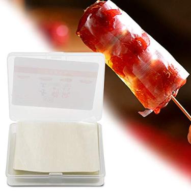 Imagem de Dioche Folhas de Wafer de, Doces Comestíveis de Arroz, Material Glutinoso Premium para Embalagem Interna de Caramelo Artesanal, 500 Peças