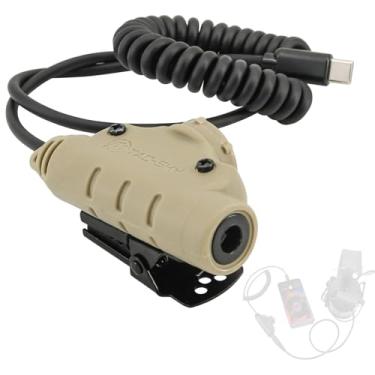 Imagem de Adaptador U94 V2 PTT para plugue Tepy-C acessório de fone de ouvido tático compatível com iPhone 17 16 15/ Samsung Galaxy S8 S9 S10 S20 Plus Plug Phones (C0035DE-MILIT)