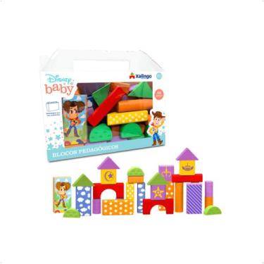Imagem de Brinquedo Blocos Pedagógicos Toy Story Disney Baby 39 Peças Desenvolve