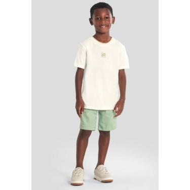 Imagem de Camiseta infantil menino estampado Mundi, Natural, 8