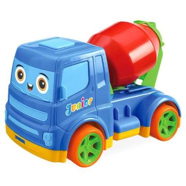 Imagem de Betoneira Junior Machines Sortido 380 Usual Brinquedos - Usual Plastic
