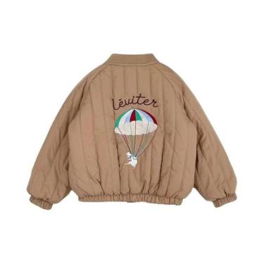 Imagem de Jaqueta De Algodão Acolchoada Para Meninas, Casaco Quente Para Criança