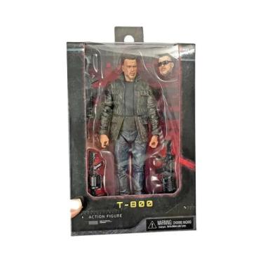 Imagem de Figuras NECA Do Terminator Arnold Schwarzenegger T-800 E Sarah Connor 