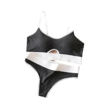 Imagem de Conjunto De Sutiã E Calcinhas Sexy Push-Up De Algodão Para Mulheres, L