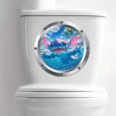 Imagem de Adesivo De Vaso Sanitário Escotilha Stitch - Lojinha Da Luc Adesivos