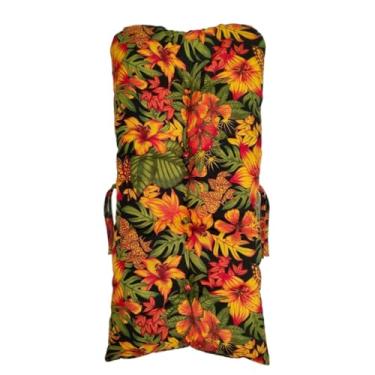 Imagem de Almofada 95x45cm para Bancos, Cadeiras e Sofás - Apoio Lumbar Ergonômico, Suave e Durável, Versátil para Casa, Office e Outros Móveis (ip82 FOGO)